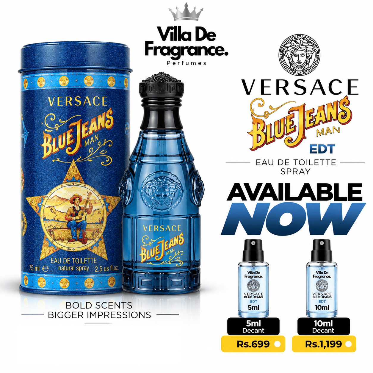 Versace Blue Jeans Man decant
